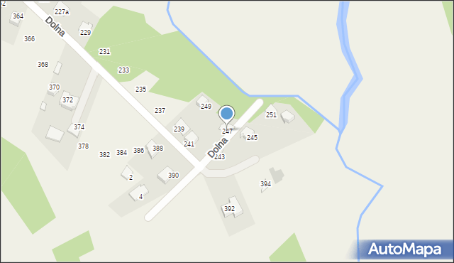 Mąchocice Kapitulne, Dolna, 247, mapa Mąchocice Kapitulne