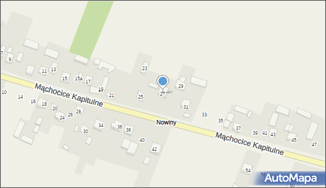 Mąchocice Kapitulne, Dolna, 27, mapa Mąchocice Kapitulne