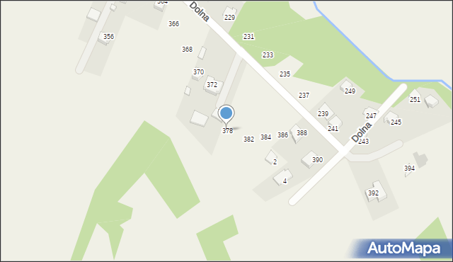 Mąchocice Kapitulne, Dolna, 378, mapa Mąchocice Kapitulne