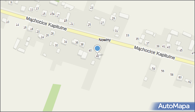 Mąchocice Kapitulne, Dolna, 42, mapa Mąchocice Kapitulne