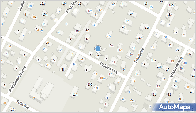 Marki, Dojazdowa, 7, mapa Marki