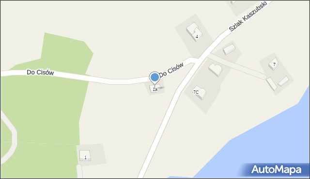 Miechucino, Do Cisów, 1a, mapa Miechucino
