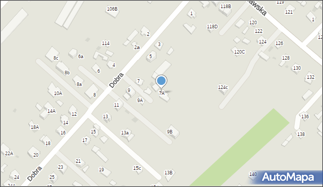 Mielec, Dobra, 7A, mapa Mielca