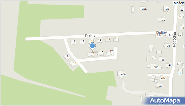 Mielec, Doliny Stanisława, por. AK, 13, mapa Mielca