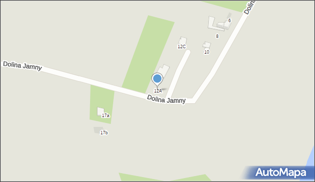 Mikołów, Dolina Jamny, 12A, mapa Mikołów