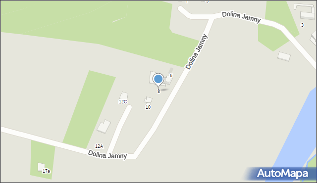 Mikołów, Dolina Jamny, 8, mapa Mikołów
