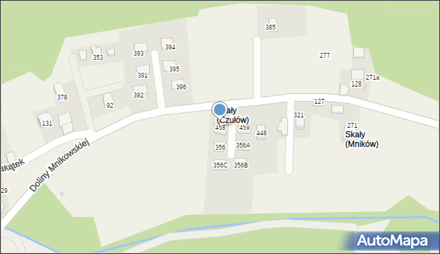 Mników, Doliny Mnikowskiej, 105, mapa Mników