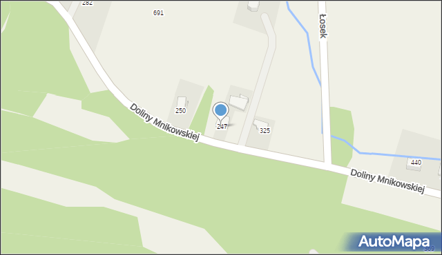 Mników, Doliny Mnikowskiej, 112, mapa Mników