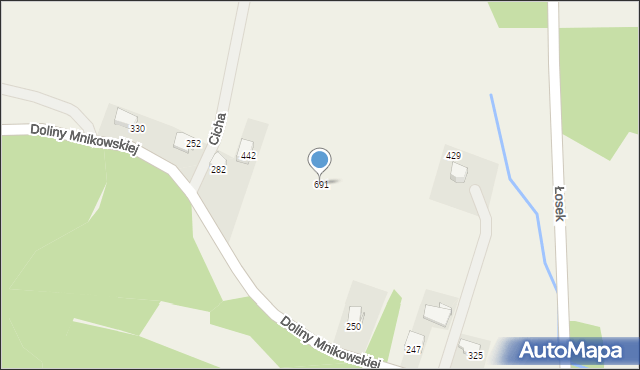 Mników, Doliny Mnikowskiej, 118, mapa Mników