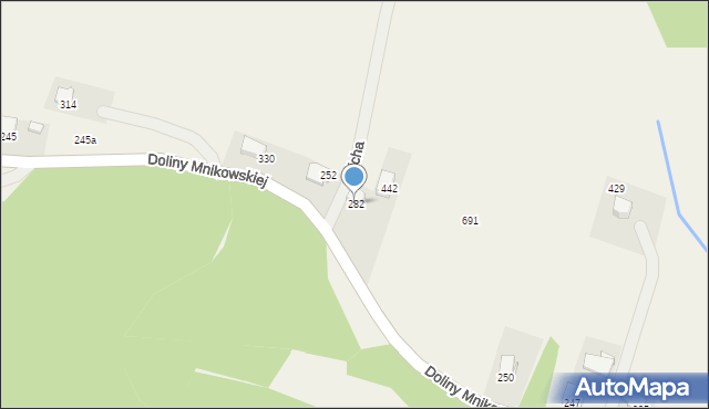 Mników, Doliny Mnikowskiej, 128, mapa Mników