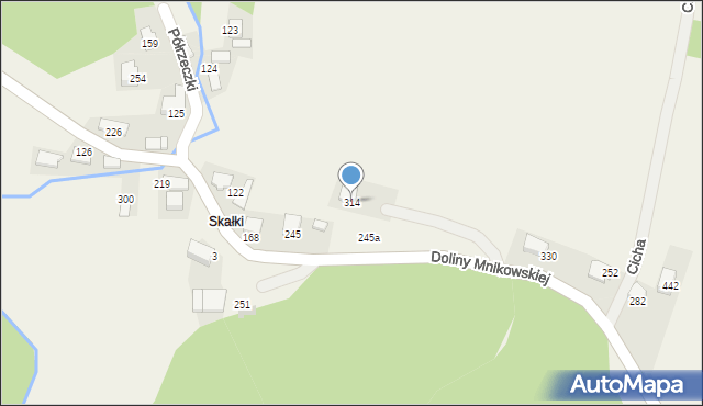 Mników, Doliny Mnikowskiej, 136, mapa Mników