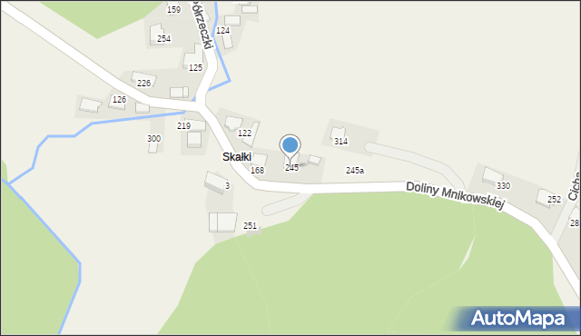 Mników, Doliny Mnikowskiej, 140, mapa Mników