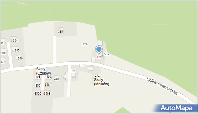 Mników, Doliny Mnikowskiej, 172, mapa Mników