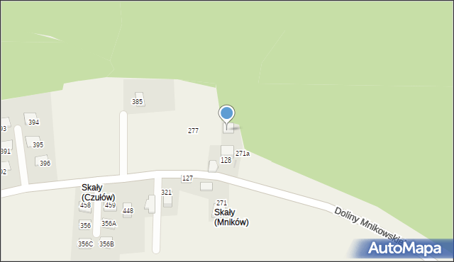 Mników, Doliny Mnikowskiej, 174, mapa Mników