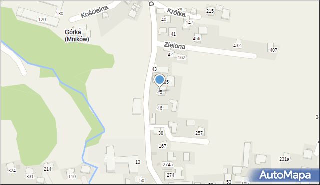 Mników, Doliny Mnikowskiej, 20, mapa Mników