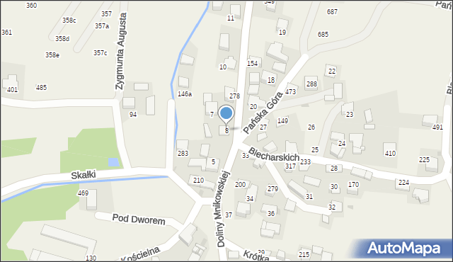 Mników, Doliny Mnikowskiej, 21, mapa Mników