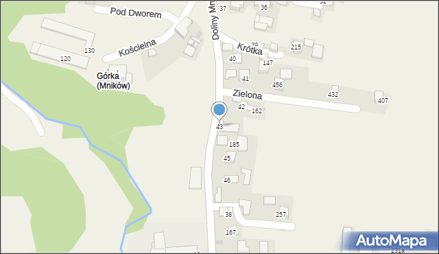 Mników, Doliny Mnikowskiej, 26, mapa Mników