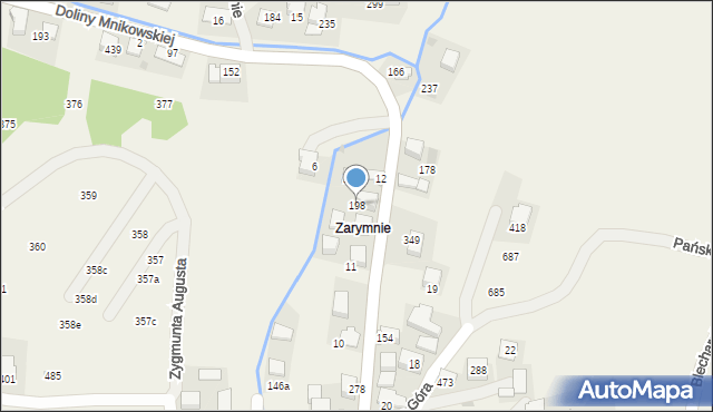 Mników, Doliny Mnikowskiej, 31, mapa Mników