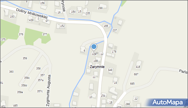 Mników, Doliny Mnikowskiej, 35, mapa Mników