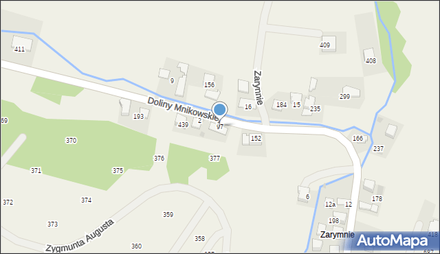 Mników, Doliny Mnikowskiej, 51, mapa Mników