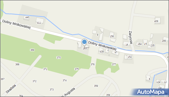 Mników, Doliny Mnikowskiej, 57, mapa Mników