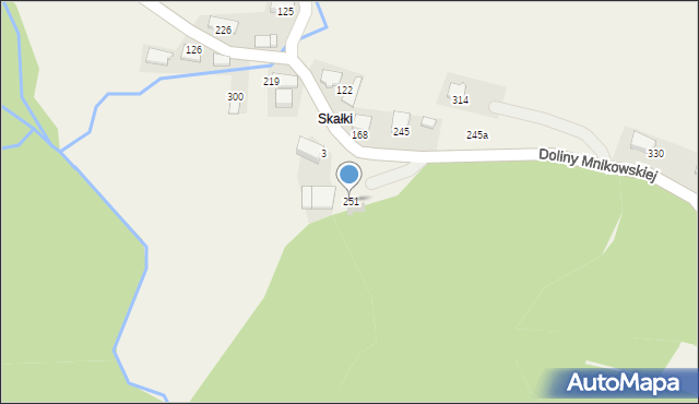 Mników, Doliny Mnikowskiej, 63, mapa Mników