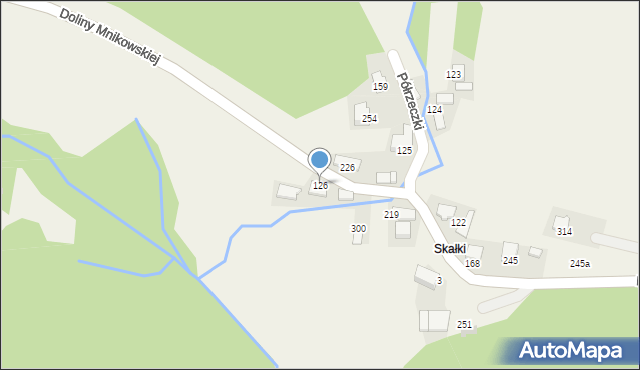 Mników, Doliny Mnikowskiej, 77, mapa Mników