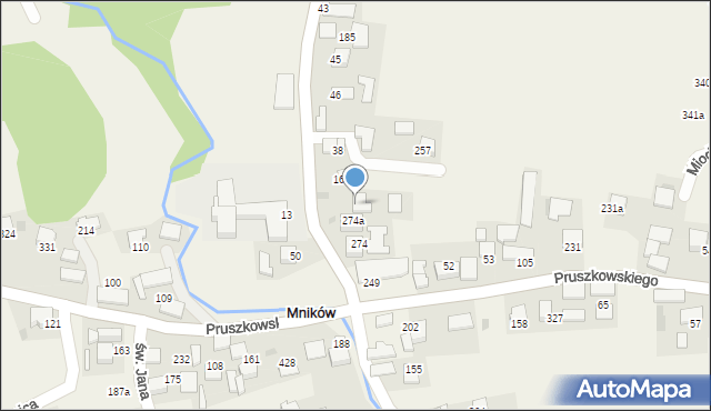 Mników, Doliny Mnikowskiej, 8, mapa Mników