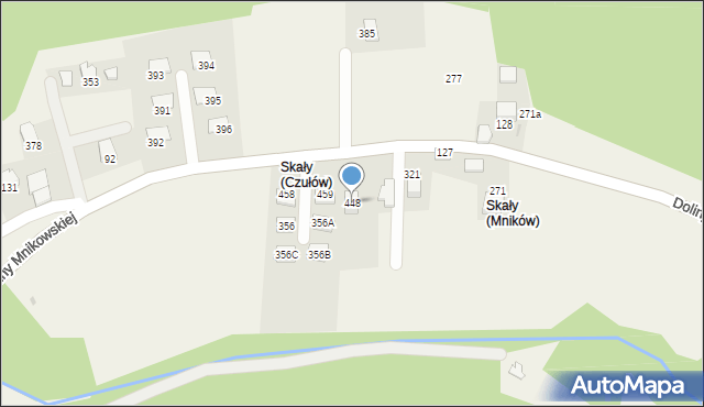 Mników, Doliny Mnikowskiej, 93, mapa Mników