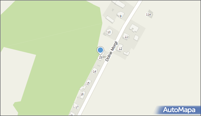 Morgi, Dolne Morgi, 13, mapa Morgi