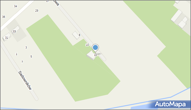 Mroków, Domowa, 12, mapa Mroków