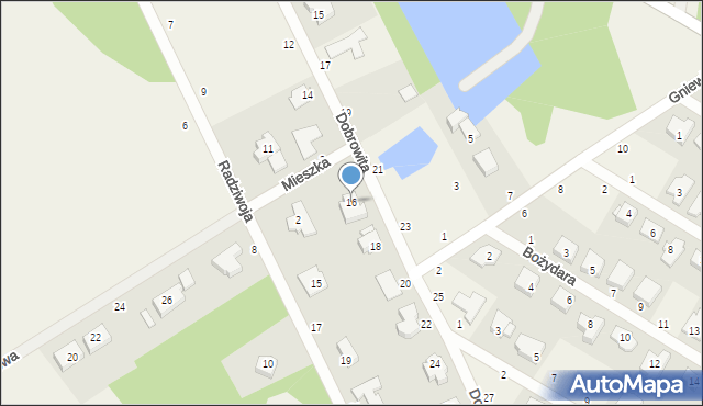 Mrowino, Dobrowita, 16, mapa Mrowino