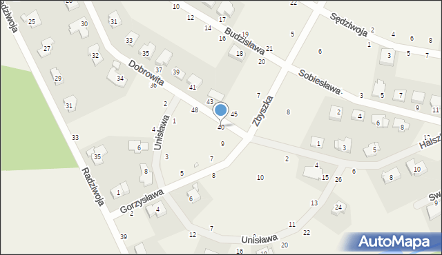 Mrowino, Dobrowita, 40, mapa Mrowino