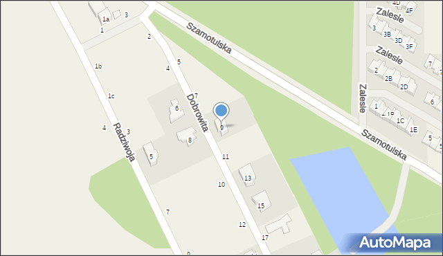 Mrowino, Dobrowita, 9, mapa Mrowino