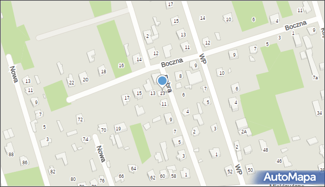 Mrozy, Dobra, 13, mapa Mrozy