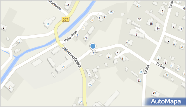 Mysłakowice, Dolna, 2, mapa Mysłakowice