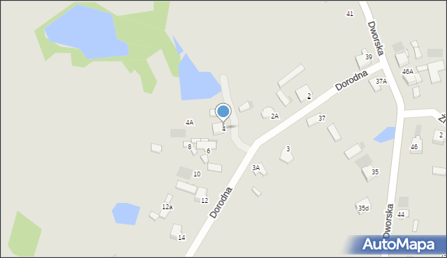 Myszków, Dorodna, 4, mapa Myszków