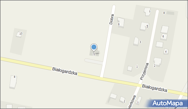 Niekanin, Dobra, 1, mapa Niekanin