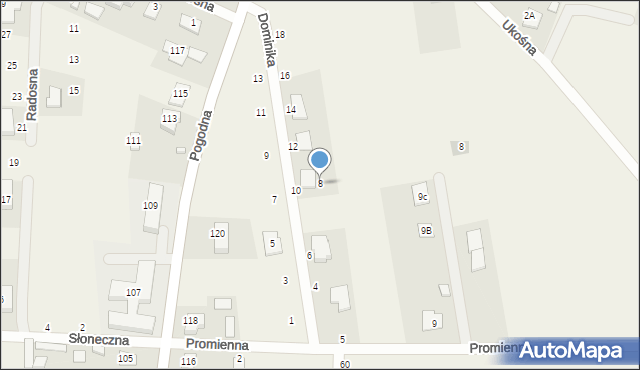 Nowe Aleksandrowo, Dominika, 8, mapa Nowe Aleksandrowo