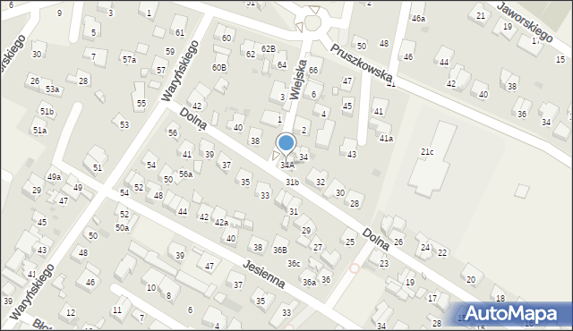 Nowe Grocholice, Dolna, 34a, mapa Nowe Grocholice