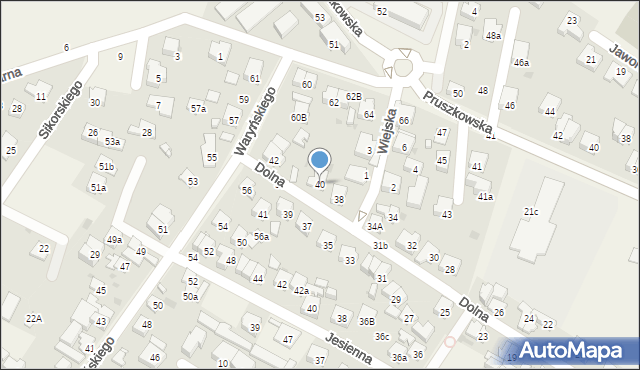 Nowe Grocholice, Dolna, 40, mapa Nowe Grocholice