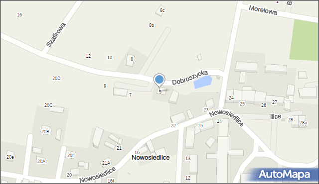 Nowosiedlice, Dobroszycka, 5, mapa Nowosiedlice