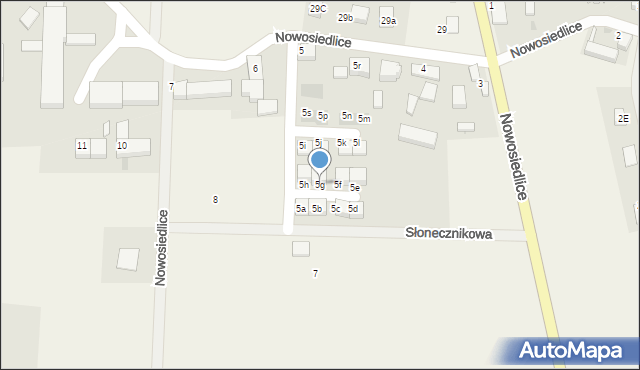 Nowosiedlice, Dobroszycka, 5g, mapa Nowosiedlice