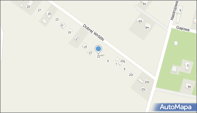 Nowy Adamów, Dobrej Wróżki, 11, mapa Nowy Adamów