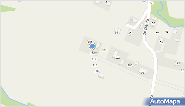 Olszowice, Do Dworu, 110, mapa Olszowice