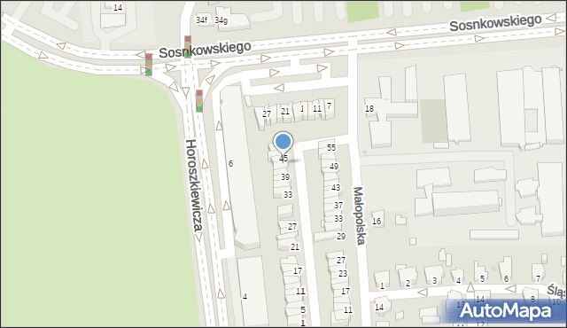 Opole, Dolnośląska, 43, mapa Opola