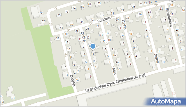 Opole, Dobra, 8, mapa Opola