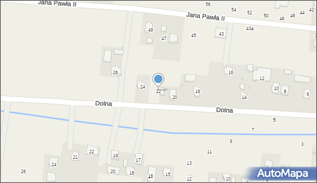 Orły, Dolna, 22, mapa Orły
