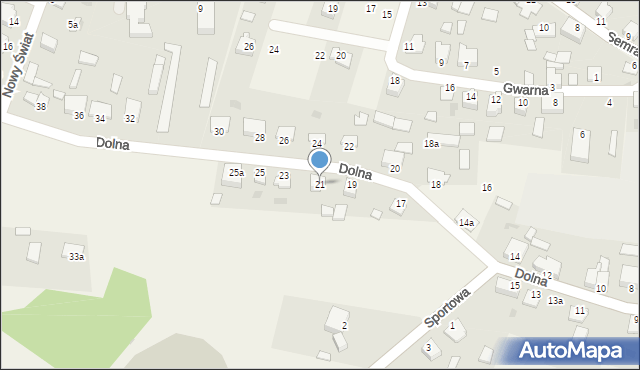Osie, Dolna, 21, mapa Osie