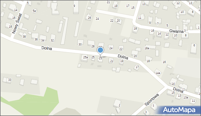 Osie, Dolna, 23, mapa Osie